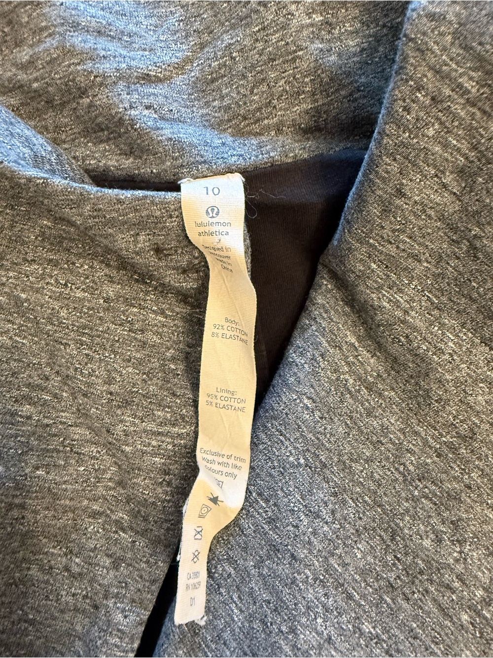 Lululemon Grey restore wrap - Size 10